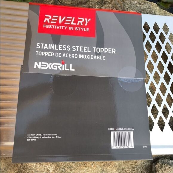 Nexgrill Revelry Stainless Steel Grill Topper Griddle - Picture 3 of 6